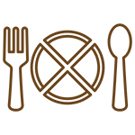 Illustration of an empty, broken plate