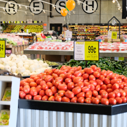 Grocery store produce area